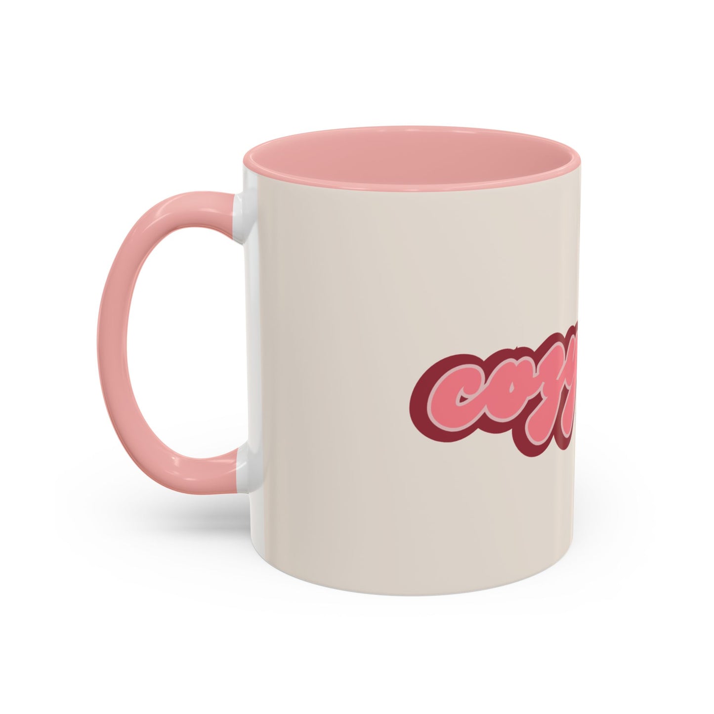 Happy Cup Coffee Mug — Cute Heart Character with Coffee Accent Mug